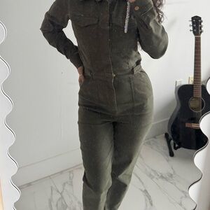 Olive Green Women's Jumpsuit